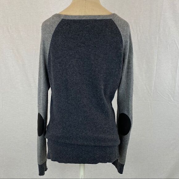J Crew Two-Tone Grey Wool Sweater - Picture 2 of 6